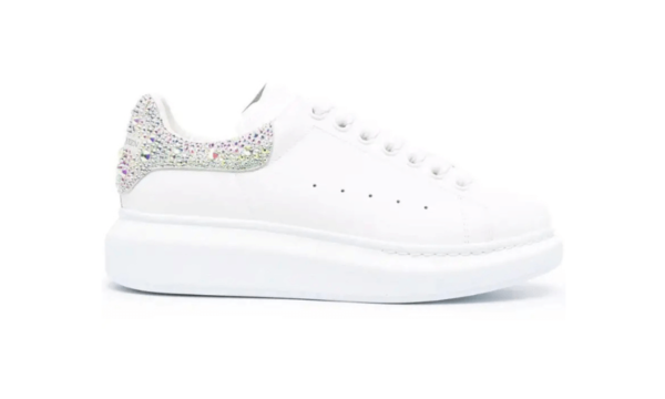 SNEAKERS Oversize EN BLANC glam strass