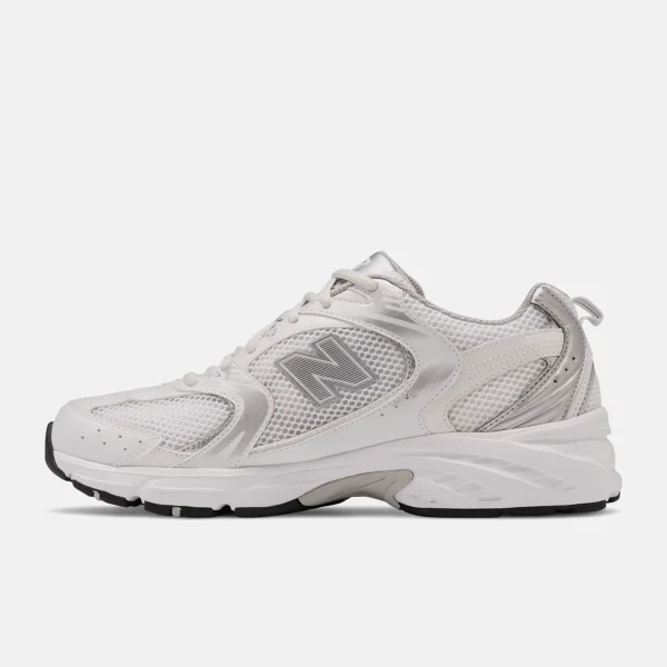 New Balance 530 White avec Silver Metallic – Image 2