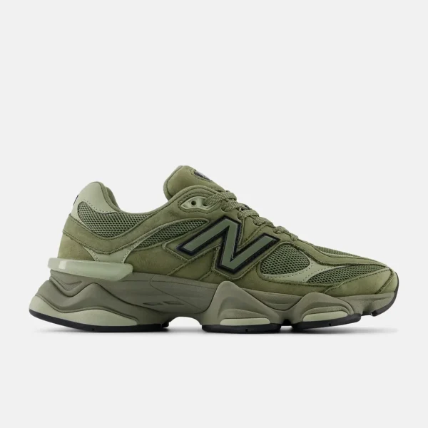 New Balance 9060 Dark Olivine avec Olivine et Black