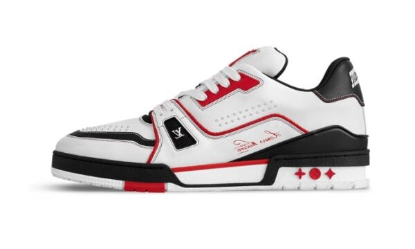 Trainer White Red Black