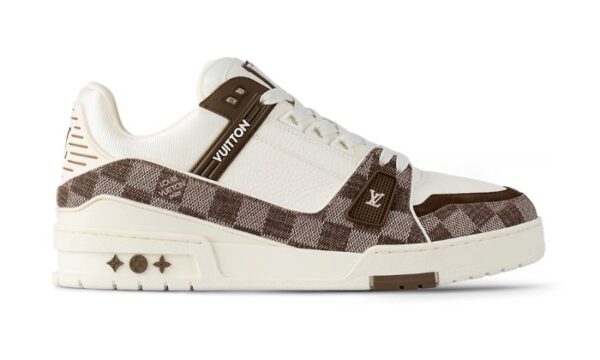 Trainer White & Brown Damier – Image 2