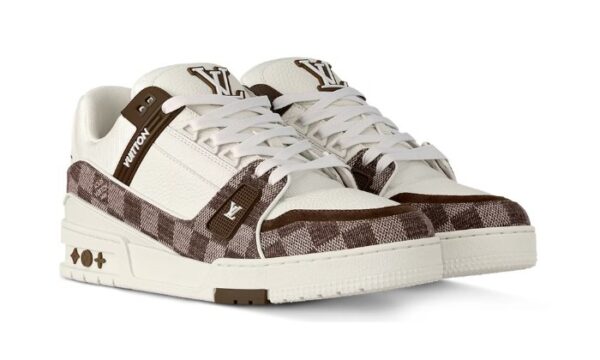 Trainer White & Brown Damier – Image 4