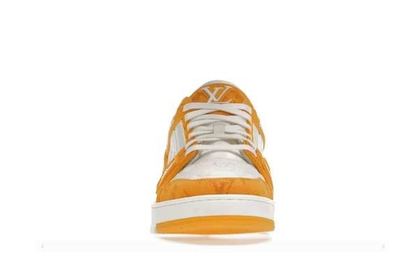 Trainer Yellow Monogram Denim White – Image 3