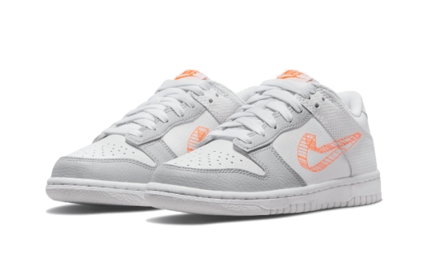 3D Swoosh White Grey – Image 2